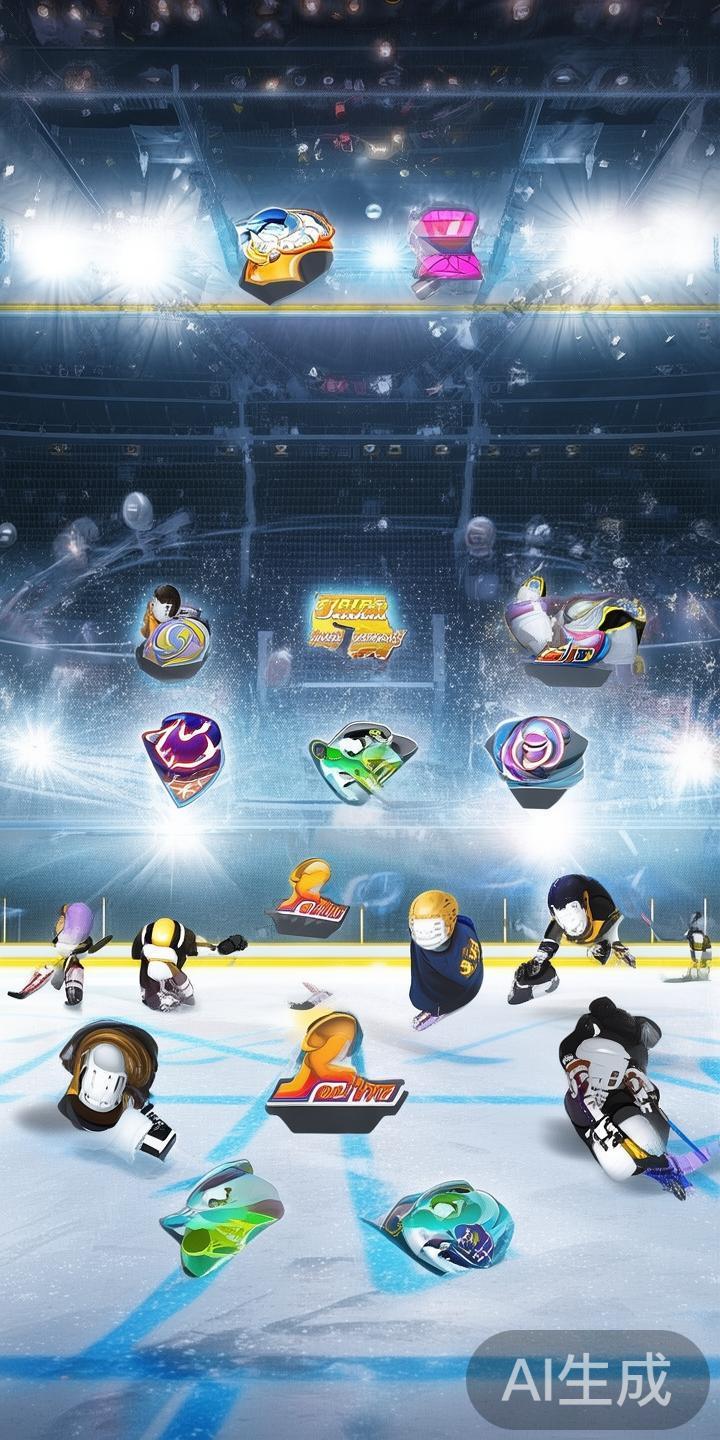 在冰球突破中，各种符号扮演着关键角色。如免费旋转、
