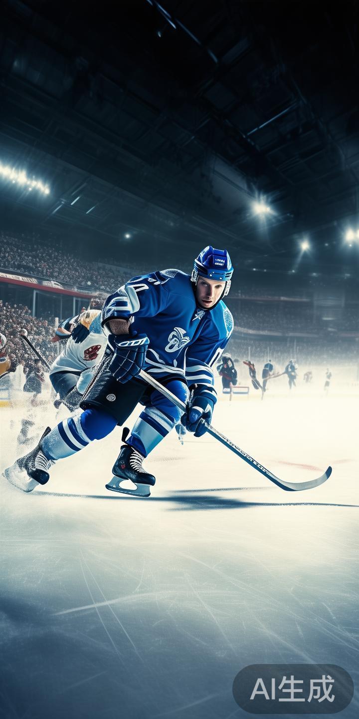 在冰球比赛中，突破不仅仅意味着突破防线，更象征着运